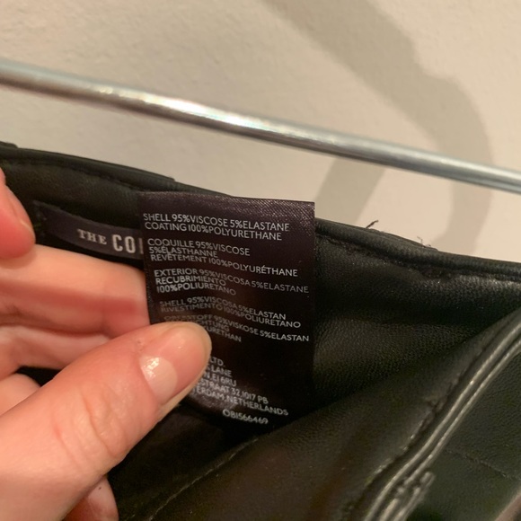 Anthropologie Colette cropped wide leg faux leather pants size 25. - Picture 6 of 6